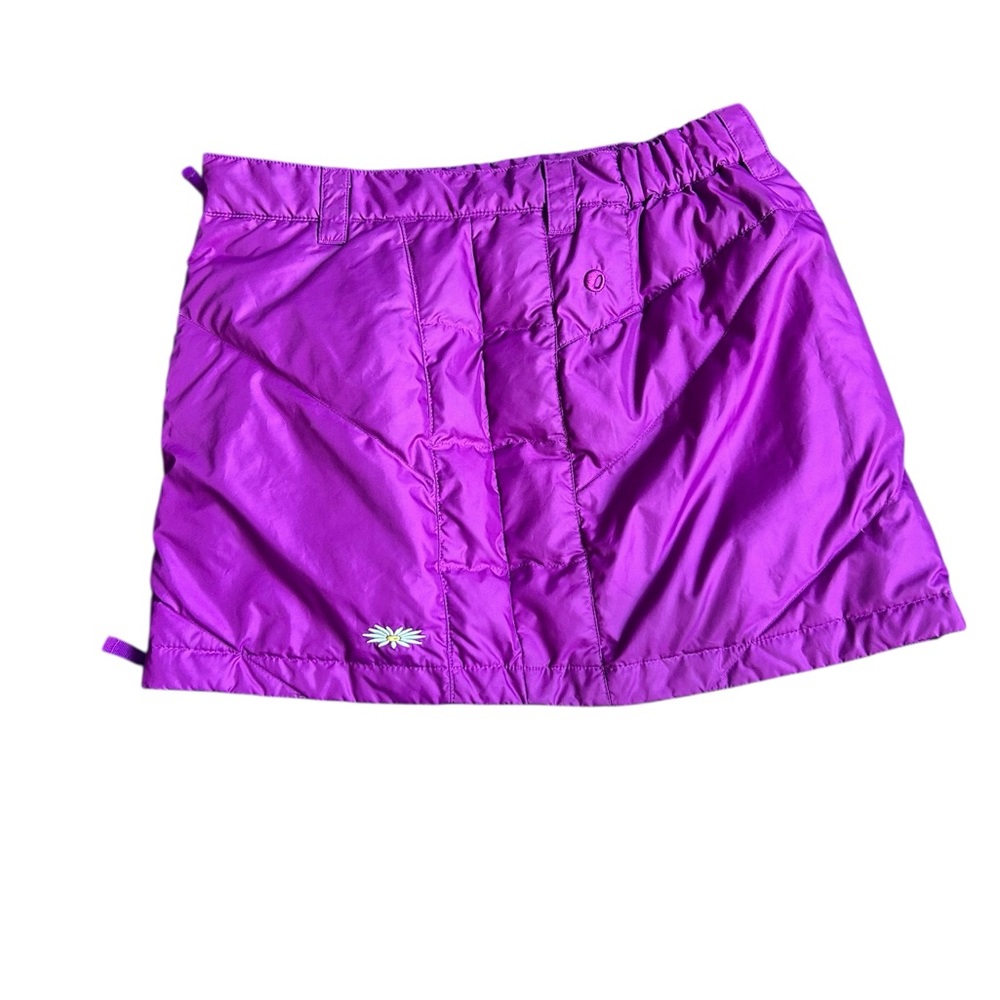 Skhoop Purple Magenta Quilted Down Mini Skirt Size Medium